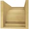 Ekena Millwork 10"W x 20"D x 10"H Wide Hughes Rough Cedar Woodgrain TimberThane Corbel, Primed Tan CORUR10X20X10HUGRCPR - alternate 2